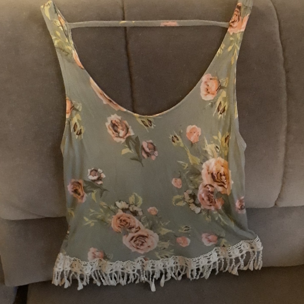 Floral tank top